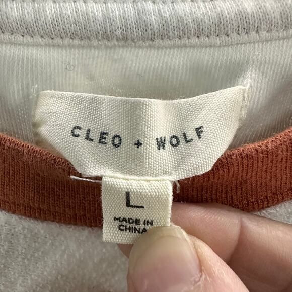 Cleo and Wolfe Large Explore Long Sleeve Baseball Shirt Outdoor Hiking Camping - Picture 4 of 8
